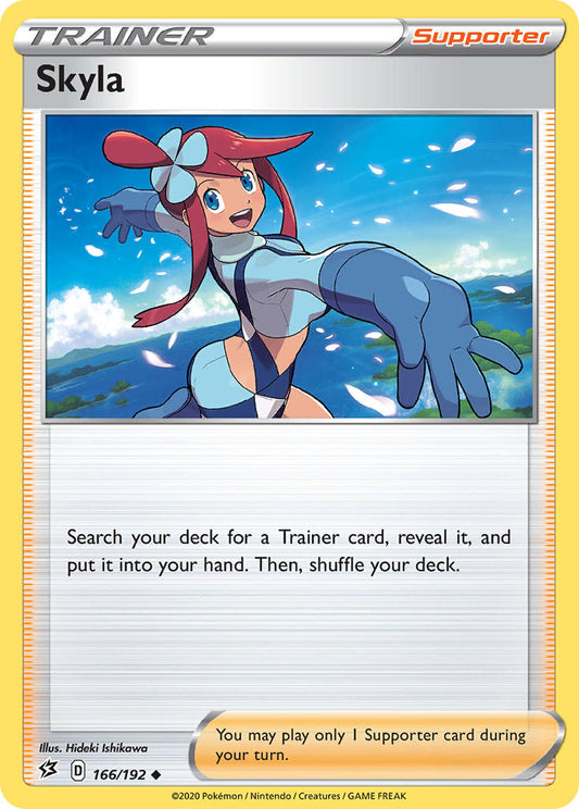 (166/192) Pokemon TCG Rebel Clash Single: Skyla  Uncommon