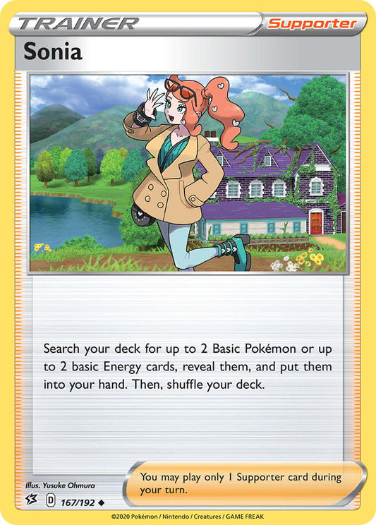 (167/192) Pokemon TCG Rebel Clash Single: Sonia  Uncommon