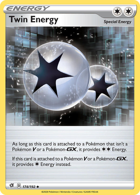 (174/192) Pokemon TCG Rebel Clash Single: Twin Energy  Promo