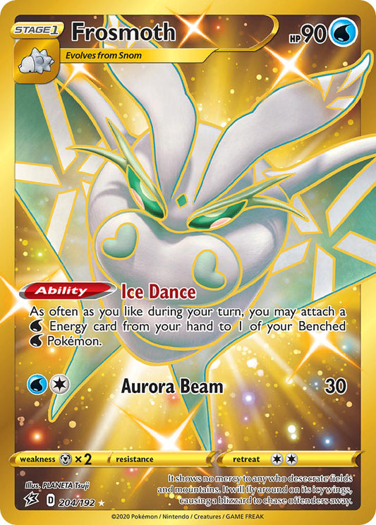 (204/192) Pokemon TCG Rebel Clash Single: Frosmoth  Secret Rare