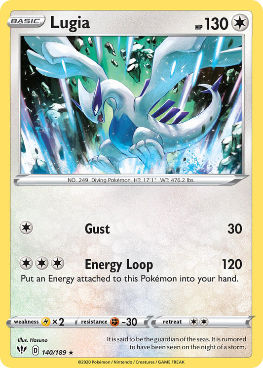 (140/189) Pokemon TCG Darkness Ablaze Single: Lugia  Rare