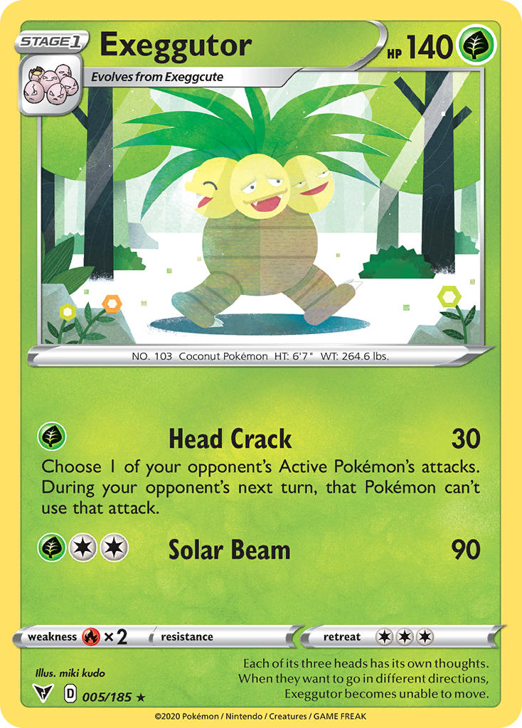 (005/185) Pokemon TCG Vivid Voltage Single: Exeggutor  Rare