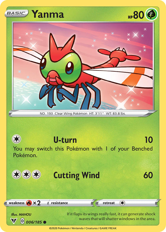 (006/185) Pokemon TCG Vivid Voltage Single: Yanma  Common