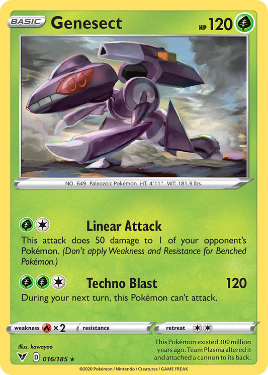 (016/185) Pokemon TCG Vivid Voltage Single: Genesect  Holo Rare