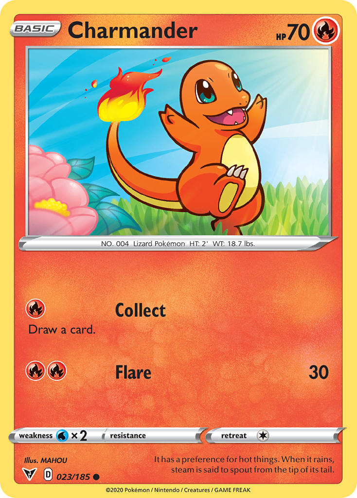 (023/185) Pokemon TCG Vivid Voltage Single: Charmander  Common