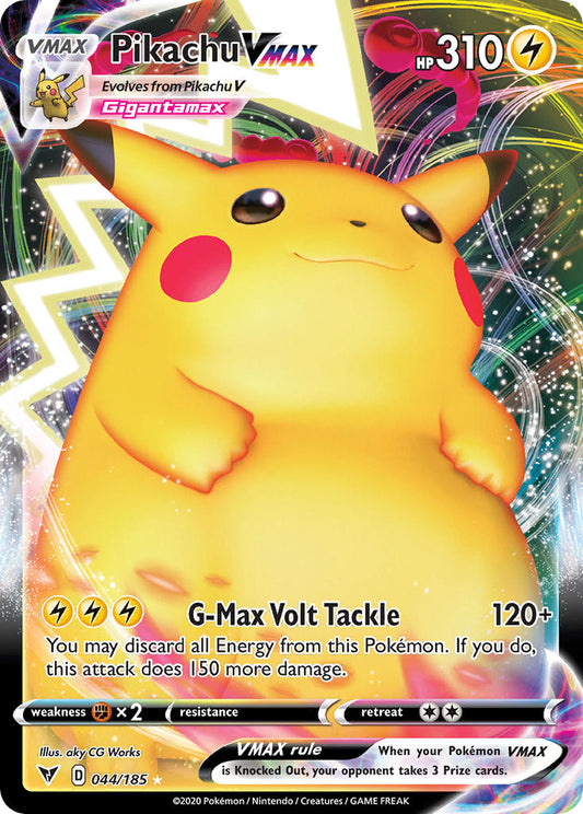 (044/185) Pokemon TCG Vivid Voltage Single: Pikachu VMAX  Ultra Rare