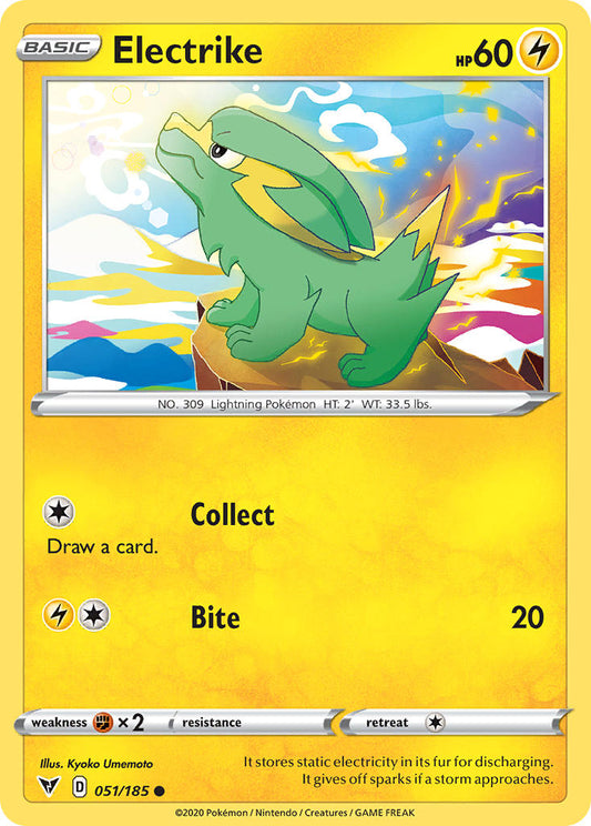 (051/185) Pokemon TCG Vivid Voltage Single: Electrike  Common