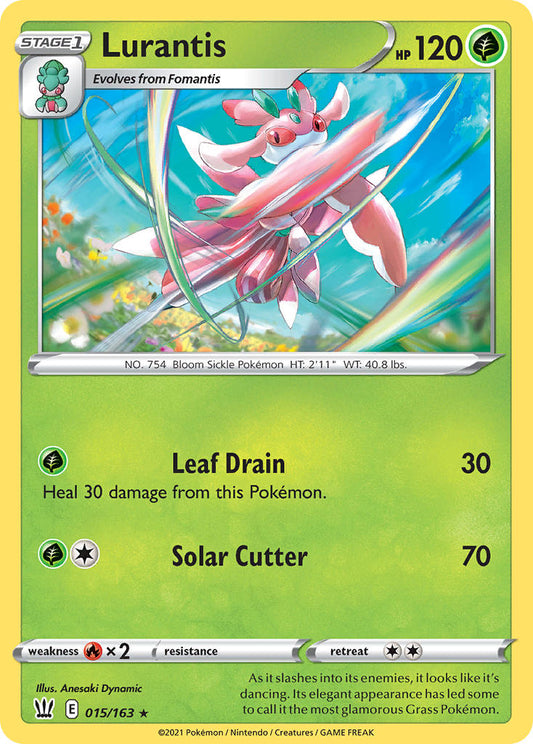 (015/163) Pokemon TCG Battle Styles Single: Lurantis  Rare