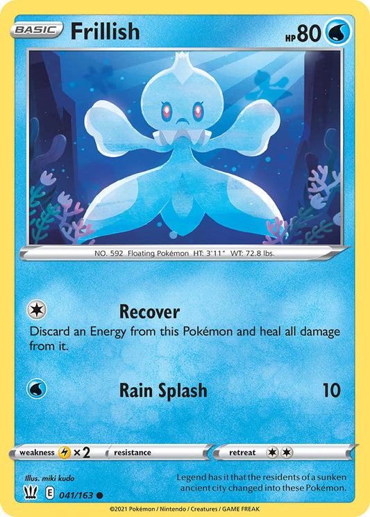 (041/163) Pokemon TCG Battle Styles Single: Frillish  Common