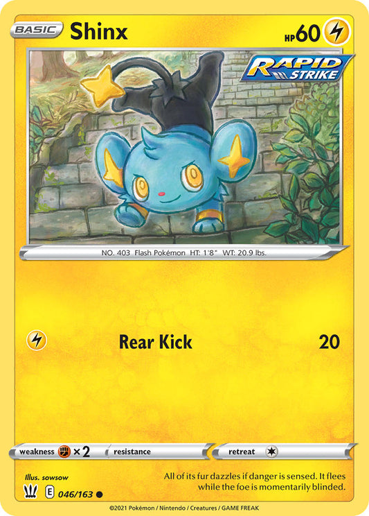 (046/163) Pokemon TCG Battle Styles Single: Shinx  Common