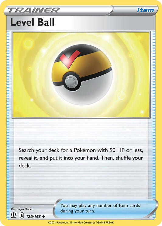 (129/163) Pokemon TCG Battle Styles Single: Level Ball  Uncommon