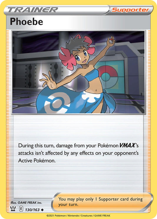 (130/163) Pokemon TCG Battle Styles Single: Phoebe  Uncommon