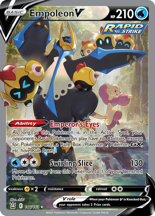 (146/163) Pokemon TCG Battle Styles Single: Empoleon V  Ultra Rare