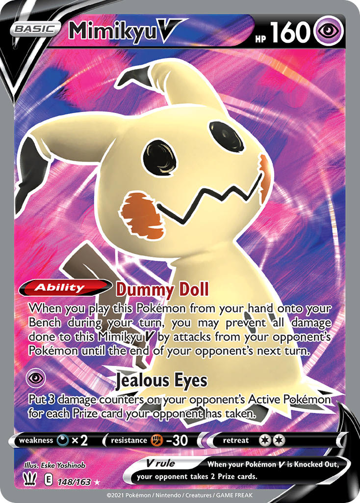 (148/163) Pokemon TCG Battle Styles Single: Mimikyu V  Ultra Rare