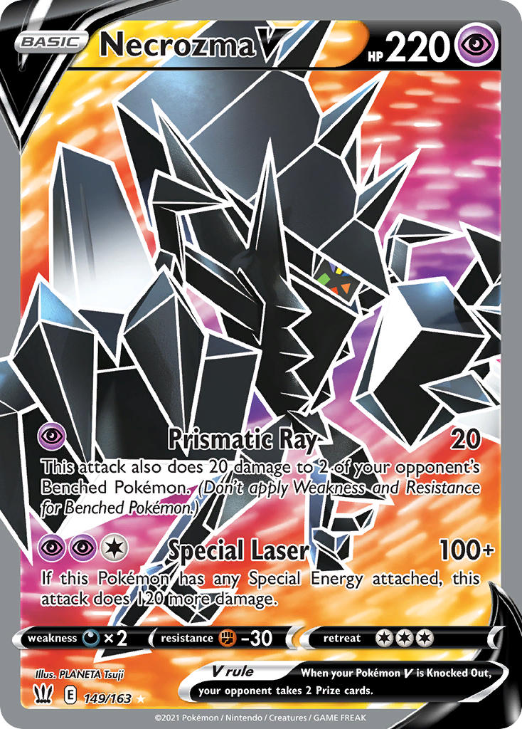 (149/163) Pokemon TCG Battle Styles Single: Necrozma V  Ultra Rare