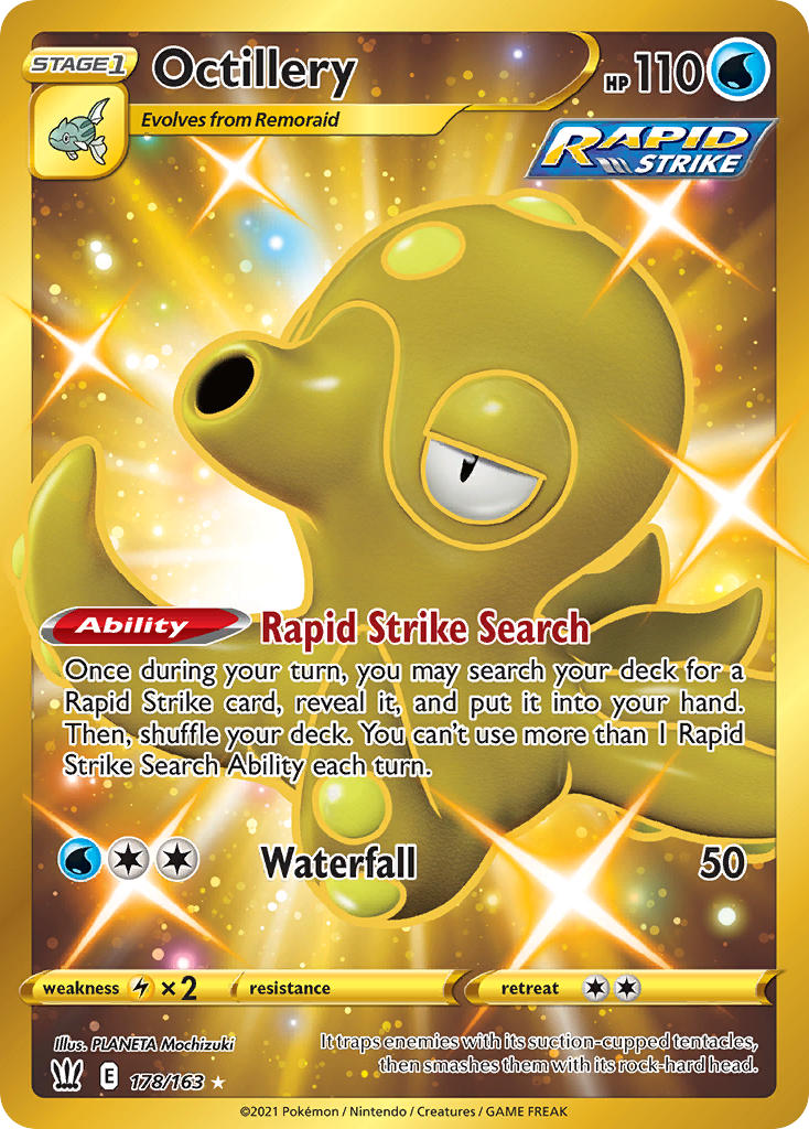 (178/163) Pokemon TCG Battle Styles Single: Octillery  Secret Rare