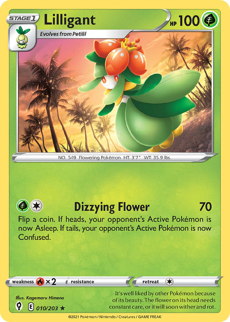 (010/203) Pokemon TCG Evolving Skies Single: Lilligant  Rare