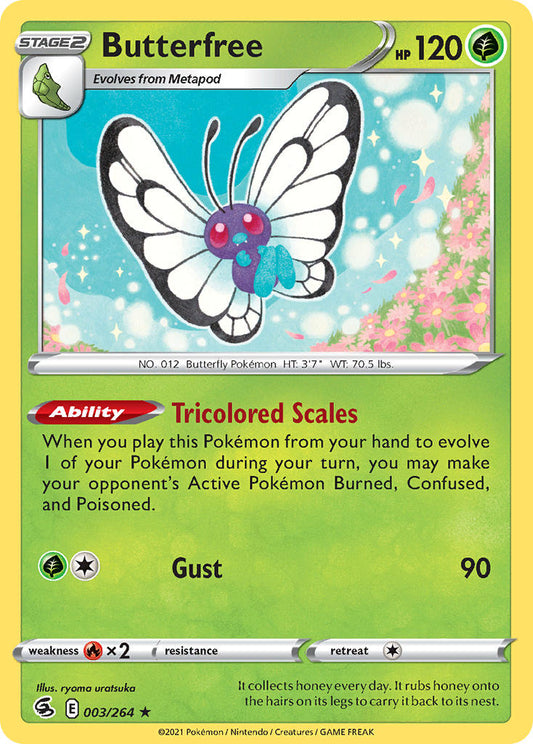 (003/264) Pokemon TCG Fusion Strike Single: Butterfree  Holo Rare