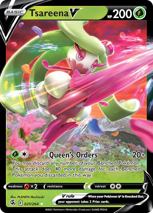 (021/264) Pokemon TCG Fusion Strike Single: Tsareena V  Ultra Rare