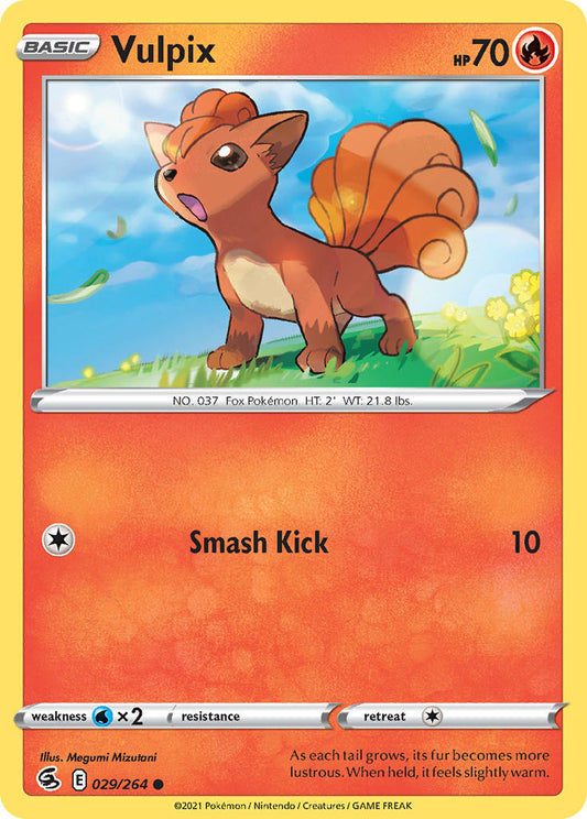 (029/264) Pokemon TCG Fusion Strike Single: Vulpix  Common