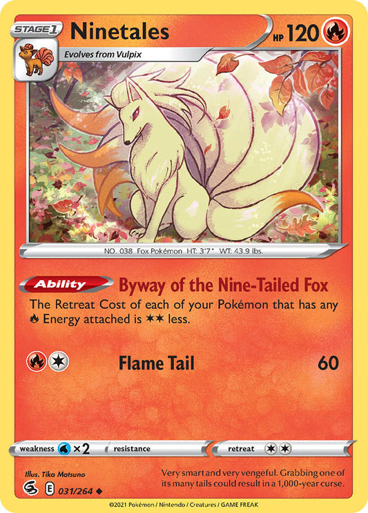 (031/264) Pokemon TCG Fusion Strike Single: Ninetales  Uncommon