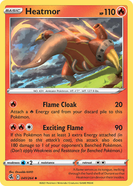 (041/264) Pokemon TCG Fusion Strike Single: Heatmor  Uncommon