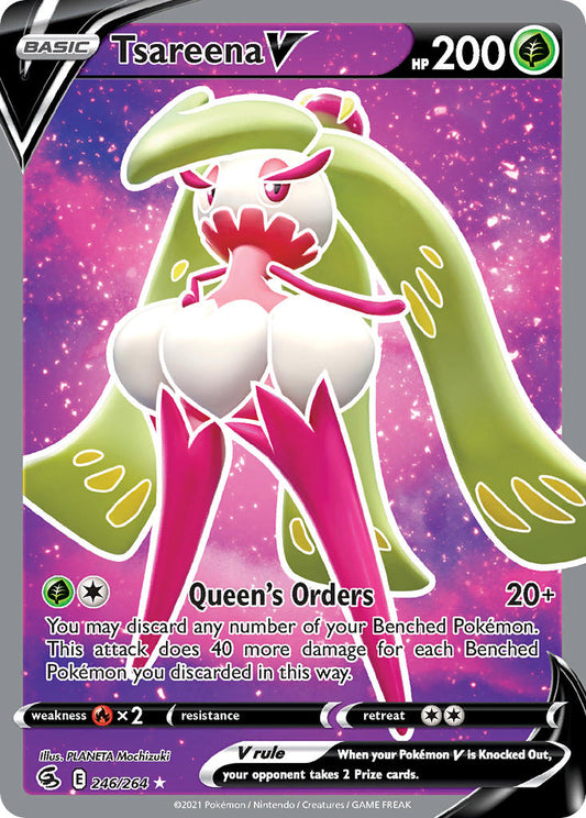 (246/264) Pokemon TCG Fusion Strike Single: Tsareena V  Ultra Rare