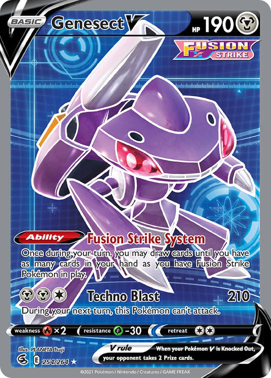 (254/264) Pokemon TCG Fusion Strike Single: Genesect V  Ultra Rare