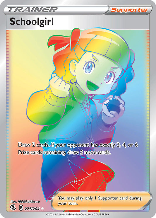 (277/264) Pokemon TCG Fusion Strike Single: Schoolgirl  Secret Rare