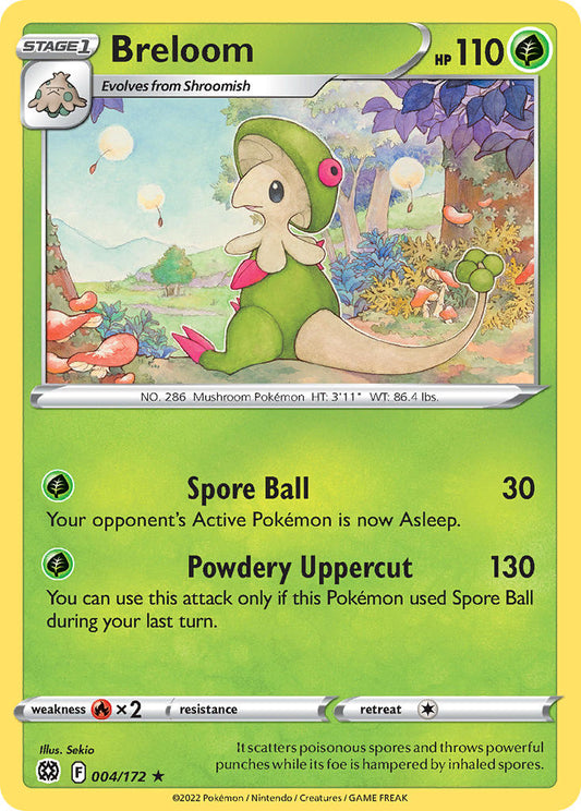 (004/172) Pokemon TCG Brilliant Stars Single: Breloom  Rare