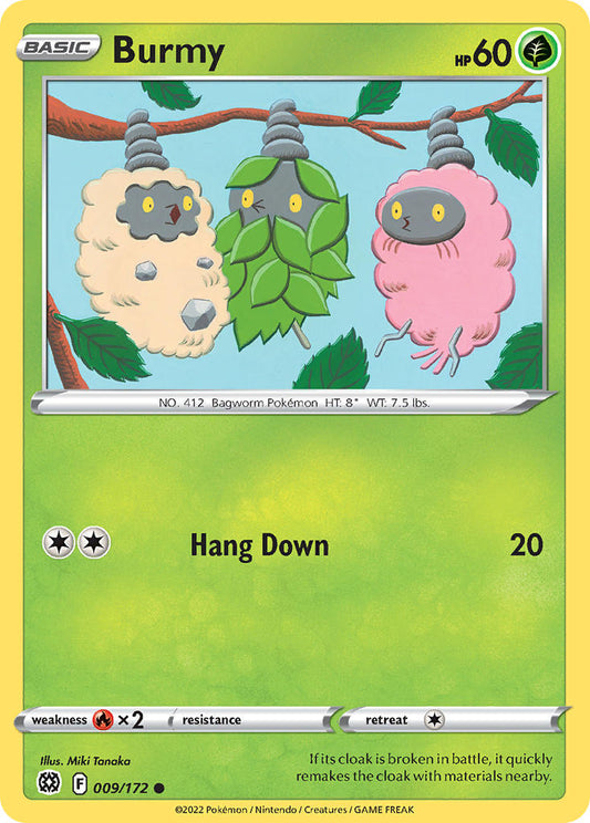 (009/172) Pokemon TCG Brilliant Stars Single: Burmy  Common