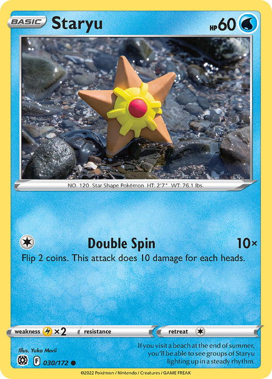 (030/172) Pokemon TCG Brilliant Stars Single: Staryu  Common