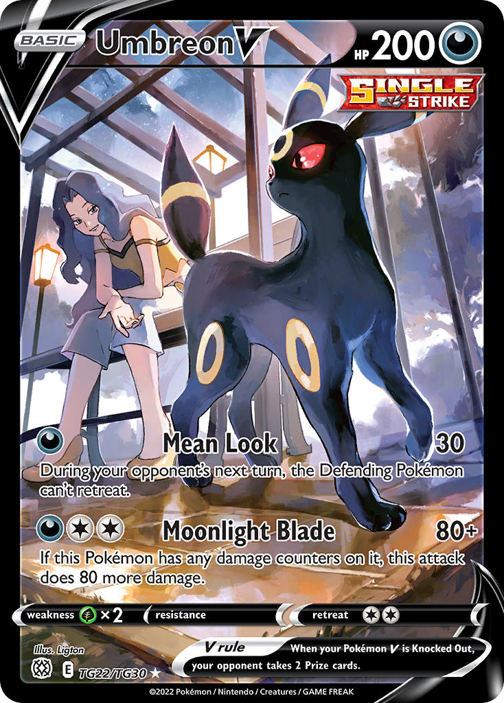 (TG22/TG30) Pokemon TCG Brilliant Stars Single: Umbreon V  Ultra Rare