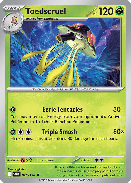 (026/198) Pokemon TCG Scarlet & Violet Single: Toedscruel   Uncommon