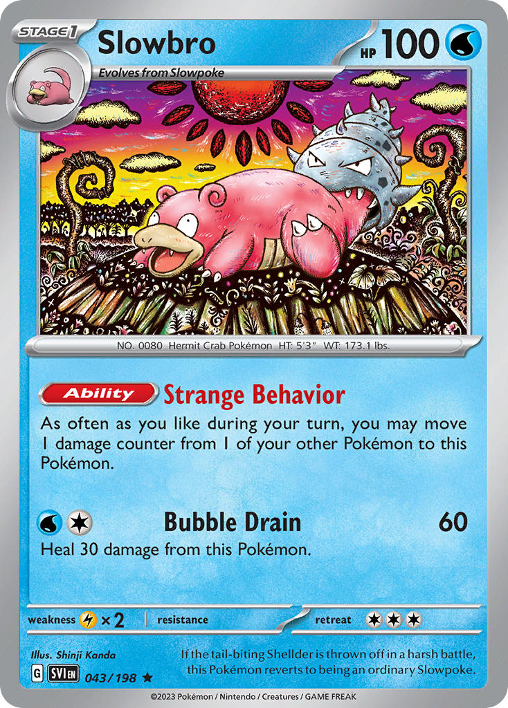 (043/198) Pokemon TCG Scarlet & Violet Single: Slowbro   Rare