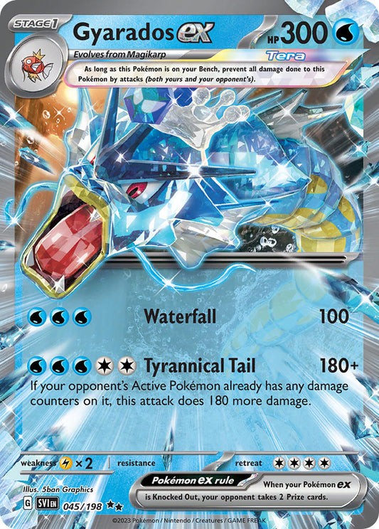 (045/198) Pokemon TCG Scarlet & Violet Single: Gyarados ex   Double Rare