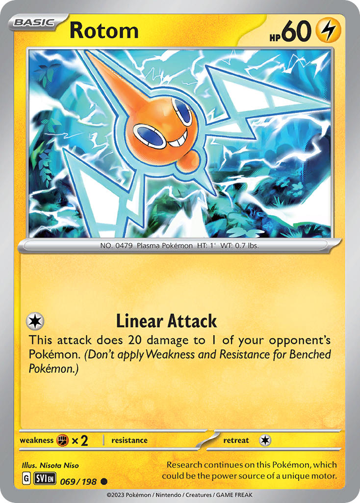 (069/198) Pokemon TCG Scarlet & Violet Single: Rotom   Common