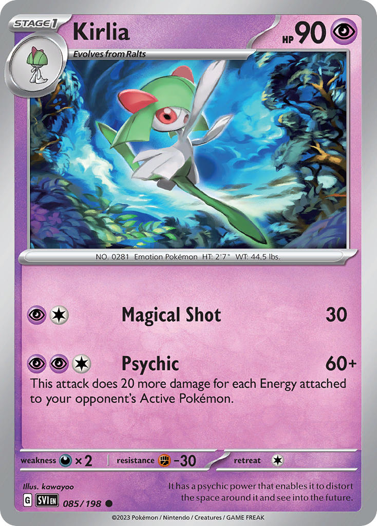 (085/198) Pokemon TCG Scarlet & Violet Single: Kirlia   Common