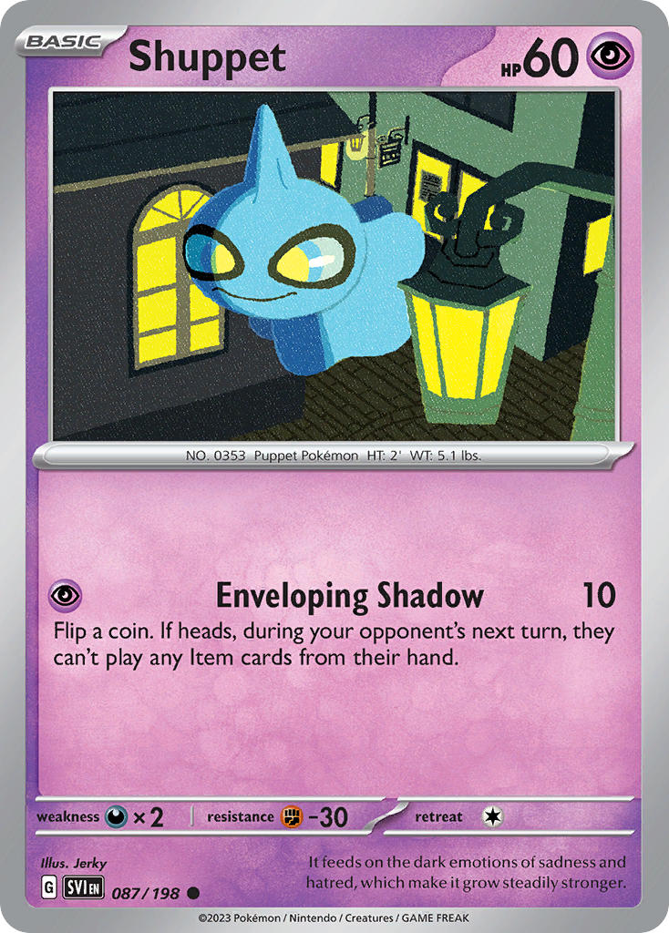 (087/198) Pokemon TCG Scarlet & Violet Single: Shuppet   Common