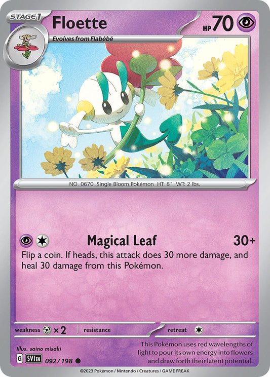 (092/198) Pokemon TCG Scarlet & Violet Single: Floette   Common