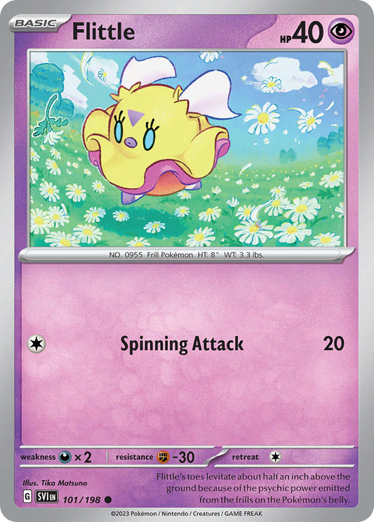 (101/198) Pokemon TCG Scarlet & Violet Single: Flittle   Common