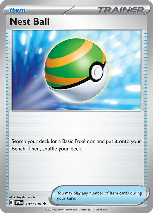 (181/198) Pokemon TCG Scarlet & Violet Single: Nest Ball  Uncommon