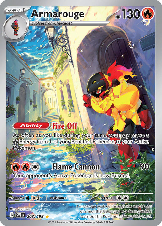 (203/198) Pokemon TCG Scarlet & Violet Single: Armarouge   Illustration Rare