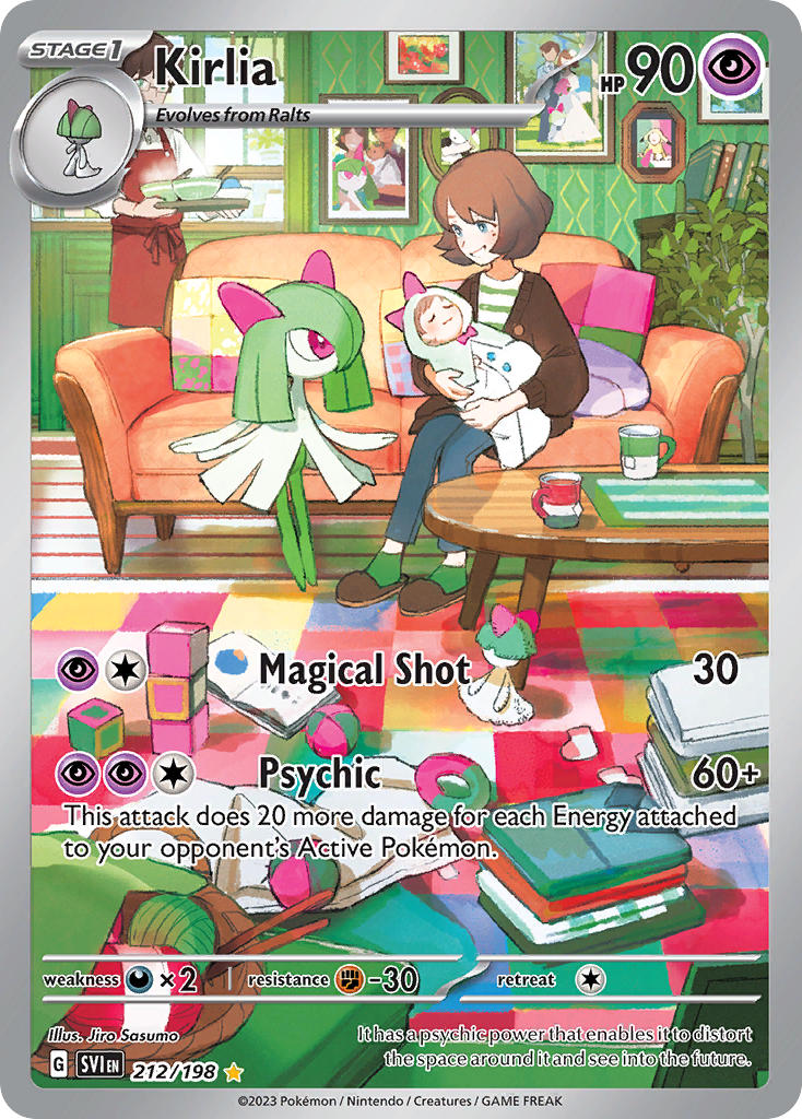 (212/198) Pokemon TCG Scarlet & Violet Single: Kirlia   Illustration Rare