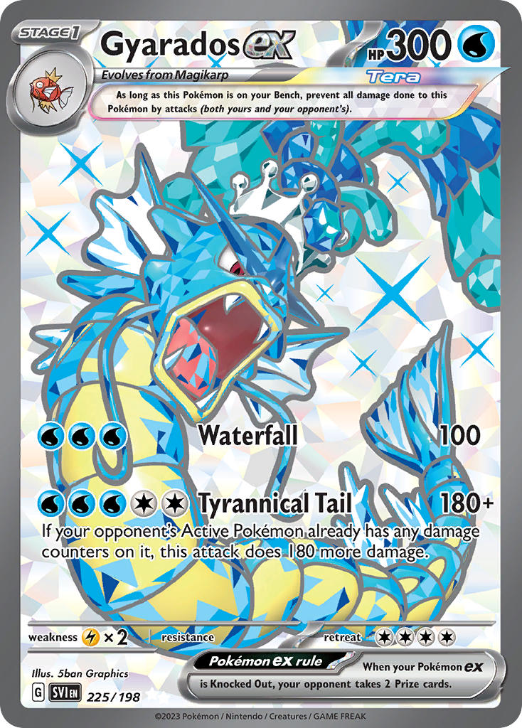 (225/198) Pokemon TCG Scarlet & Violet Single: Gyarados ex   Ultra Rare