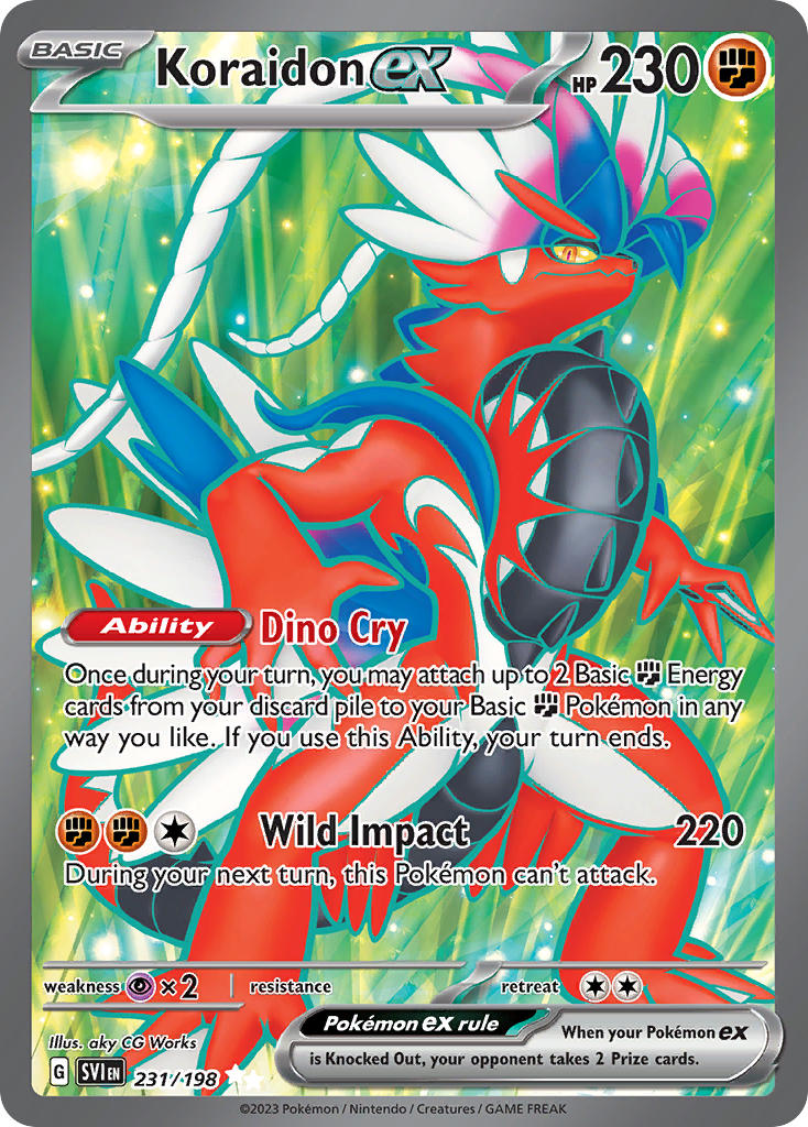 (231/198) Pokemon TCG Scarlet & Violet Single: Koraidon ex   Ultra Rare