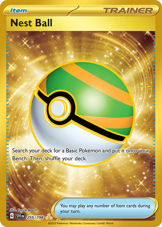 (255/198) Pokemon TCG Scarlet & Violet Single: Nest Ball  Secret Rare