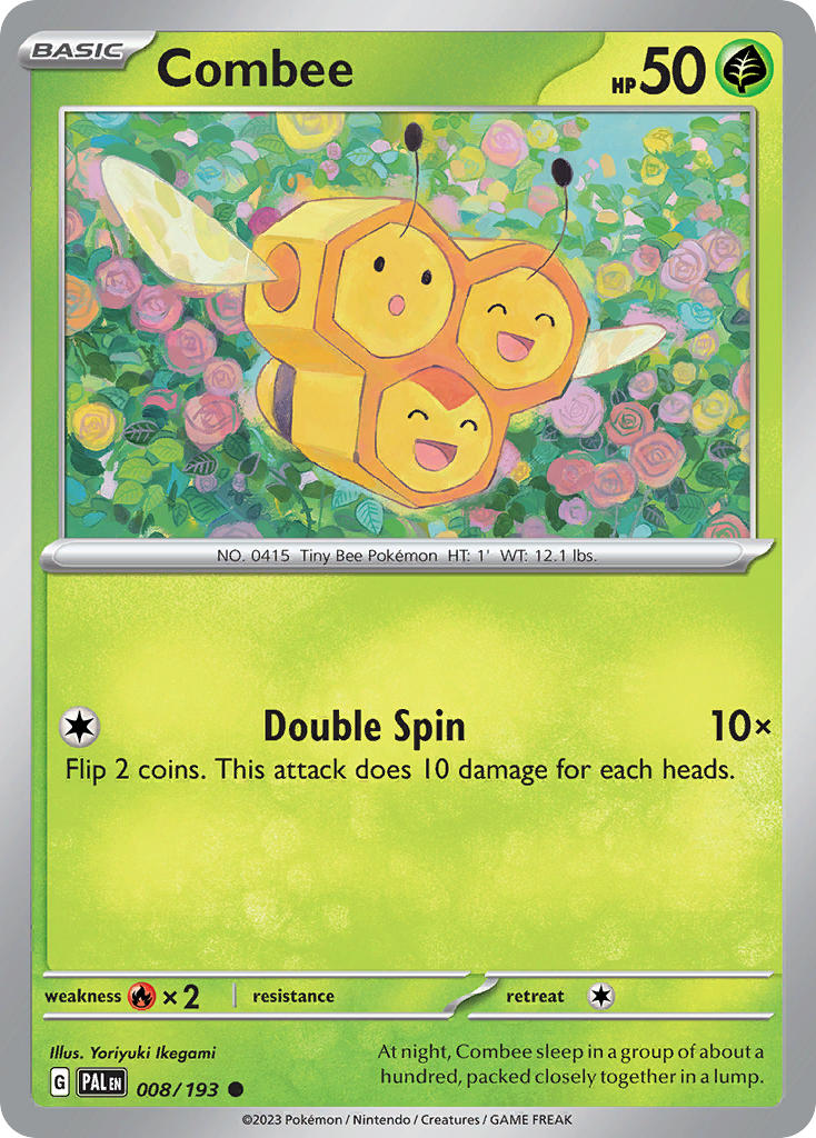 Pokemon TCG Paldea Evolved Single: Combee  Non-Holo (008/193)