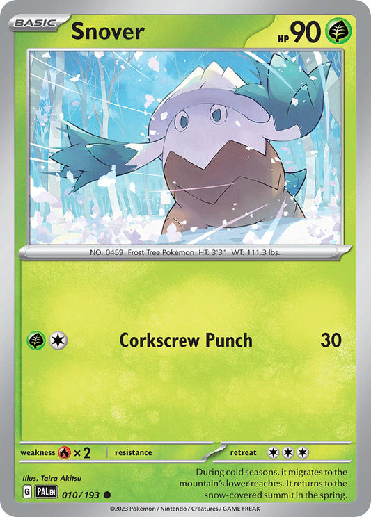 Pokemon TCG Paldea Evolved Single: Snover  Non-Holo (010/193)