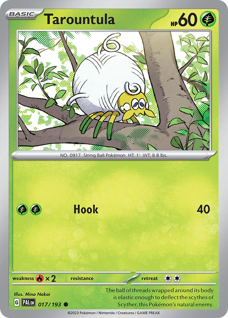 Pokemon TCG Paldea Evolved Single: Tarountula  Non-Holo (017/193)